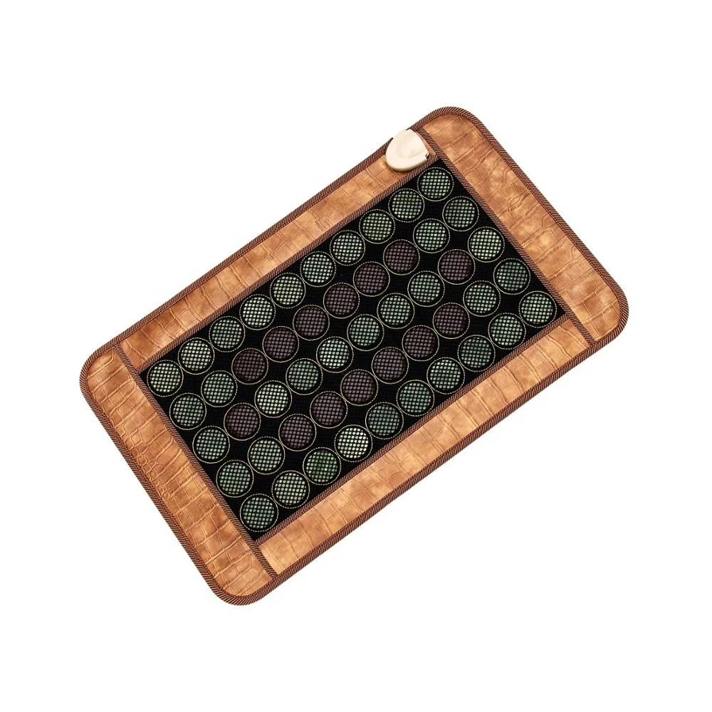 Матрас с инфракрасным подогревом PEMF, матрас из натурального нефрита, турмалиновая Подушка, Нефритовый коврик для здоровья с электрическим подогревом