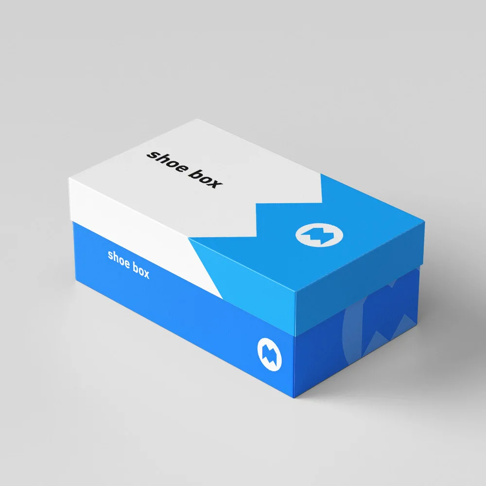 Luxury Shoebox Packaging Corrugated for Packaging Small Kraft Parcel printing Paper Sneaker Shoe Box