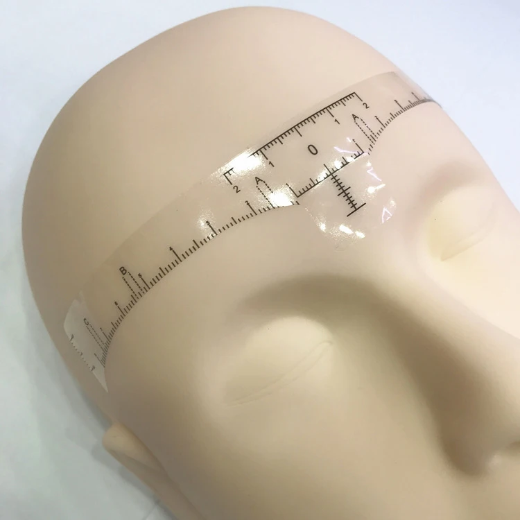 Henna Brows Measuring Tool Mapping Stickers Microblading Eyebrow Ruler Sticker Suitable for All Face Shape