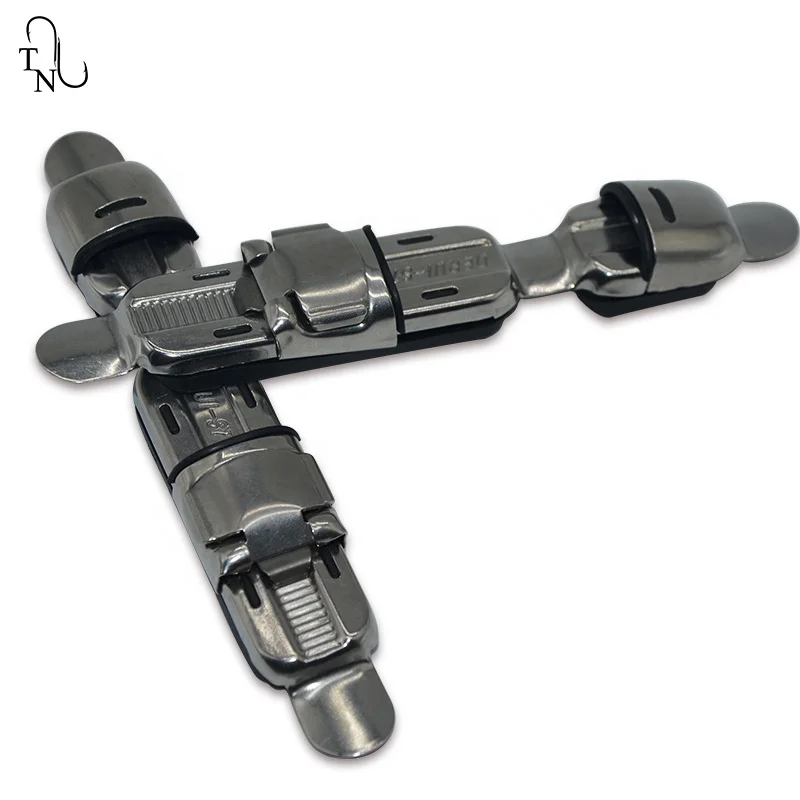 TN84 Derui S7 Stainless Steel 13.5CM 31G Spinning Reel Seats Deck Plate Type Reel Seat Clip Rubber Pad Fishing Rod