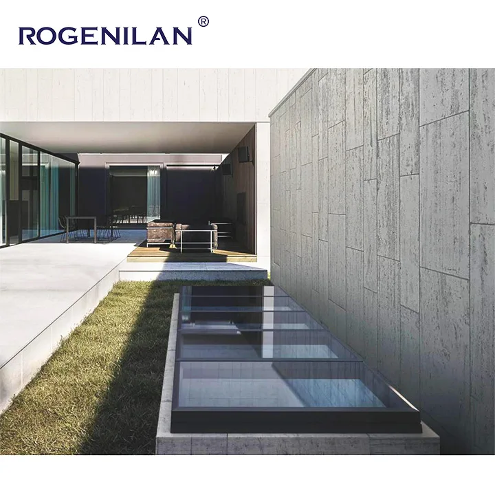 Factory Price Custom Hung Window Electric Reflective Glass Hurricane Aluminum Proof Roof Top Skylights