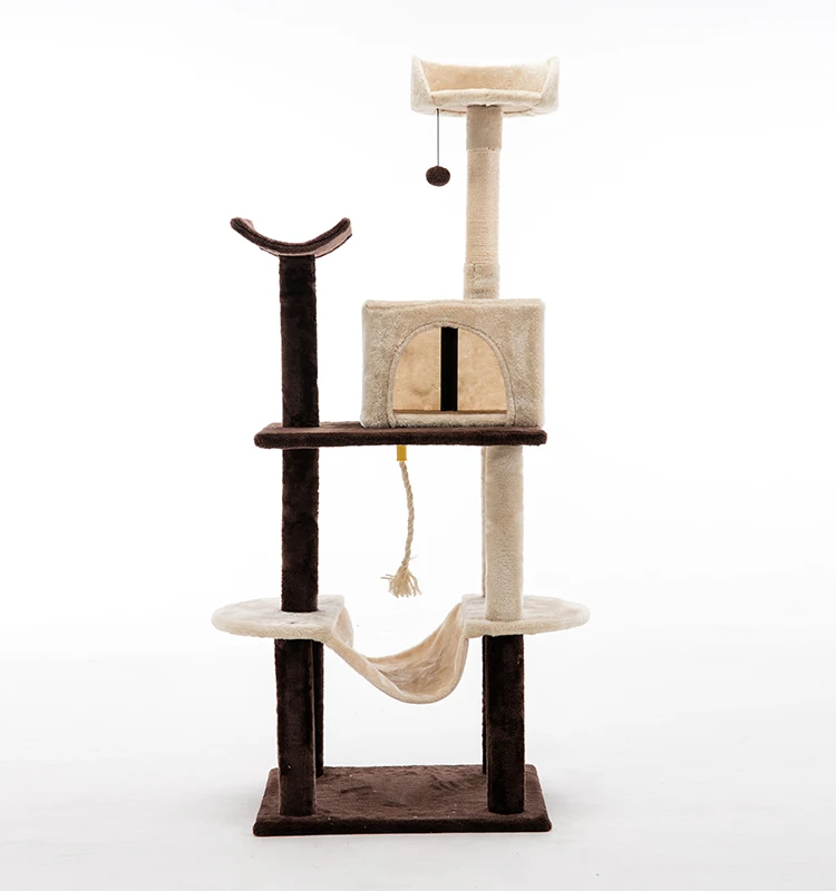 Sisal Fabric Cat Tree House Cat Accessories Cat Tree Tower Condo