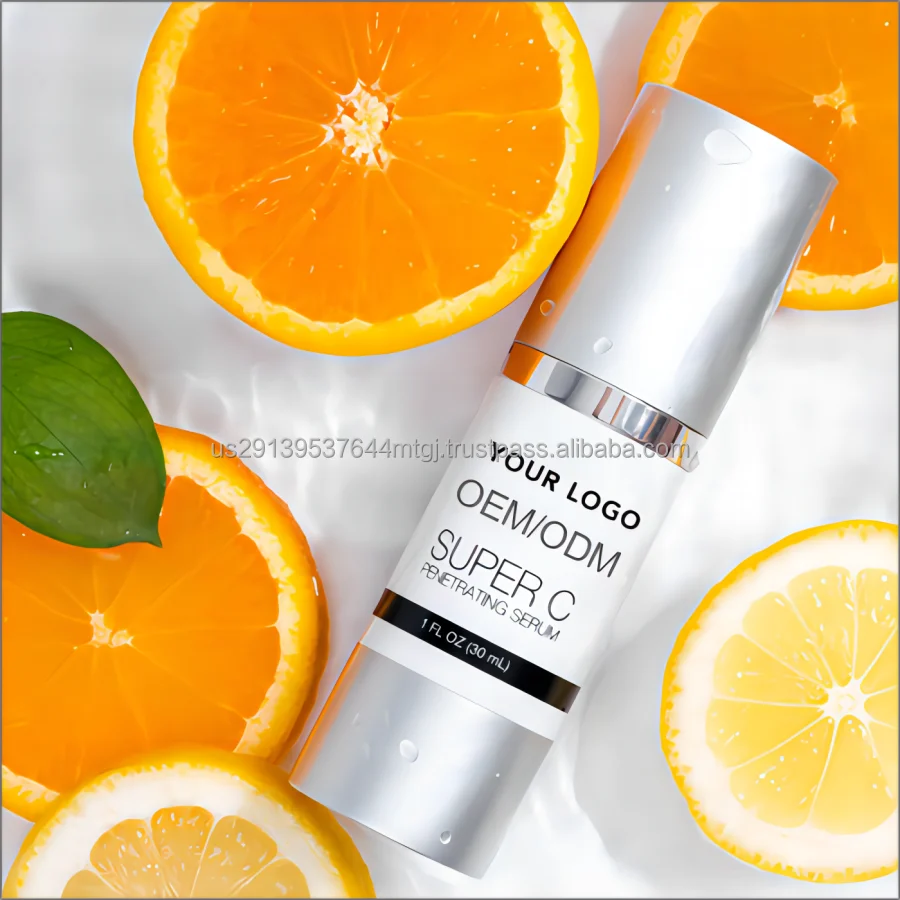 New product Hyaluronic Acid Whitening Super Vitamin C Face Serum Spots Corrector Whitening Lightening Face Serum