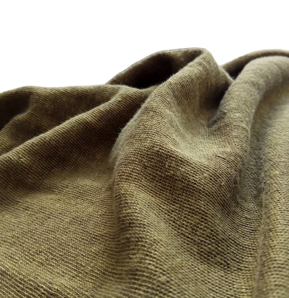 Джерси 100% ткань из конопляного волокна для органической хлопковой ткани Майка трикотажная гладкокрашеные 50 X30 органические семена конопли ткань OEKO-TEX Стандартный 100 100 кг 21С