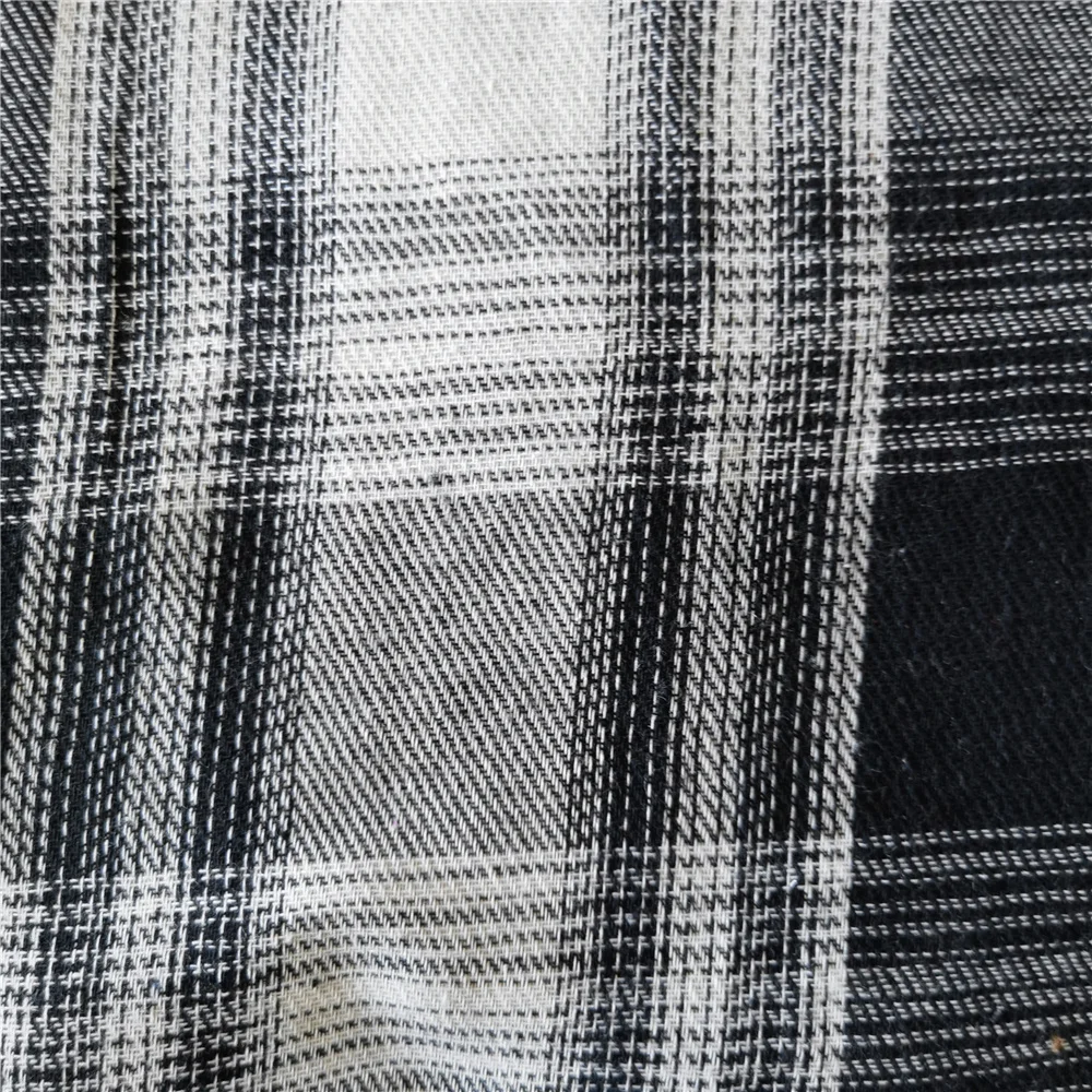 Wholesale warehouse big quantity check textile tc yarn dyed shirt fabric woven stock lot for garments/lining/shirting