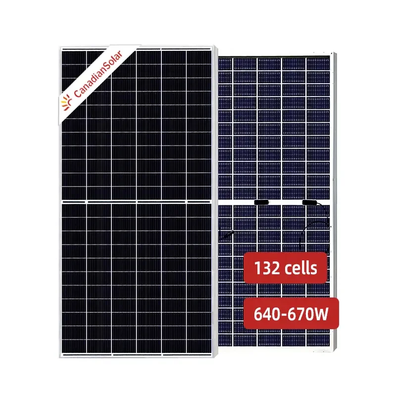 Bifacial Solar Panels Canadian BiHiKu7 CS7N 640W 645W 650W 655W 660W 665W 670W Solar Panels Power