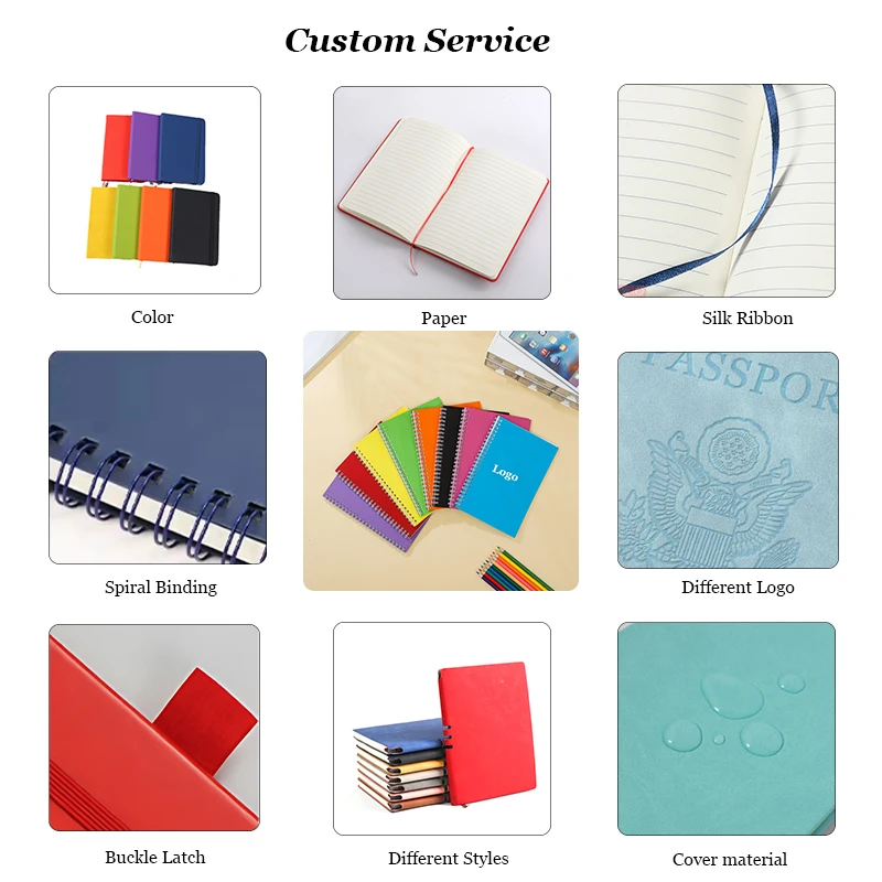 Factory Professional Manufacturer Customization Wholesale A5 School Notebook Business A6 Students Notebook with logo