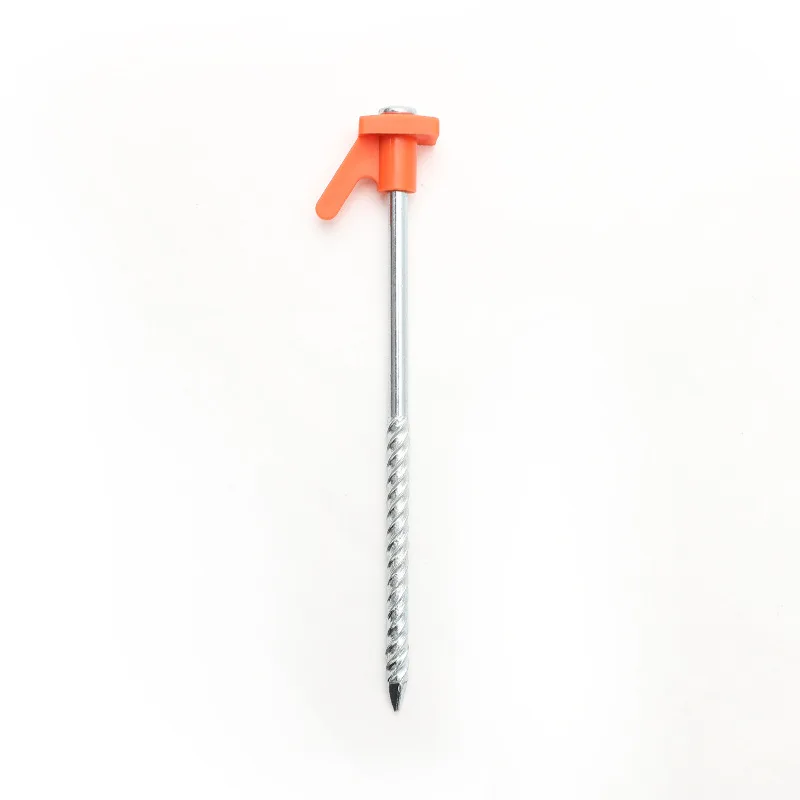 Wholesale In Stock Hot Selling Long 21cm Stainless Steel Tent Floor Nail Outdoor Non-Deformable Camping Tent Peg For Camping