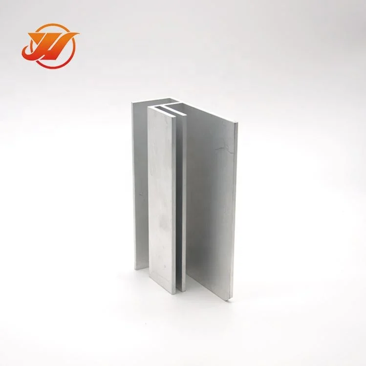 Wardrobe hanging hanger rail profile parts Anodized for furniture for c and u channel Sliding Door Window Aluminum