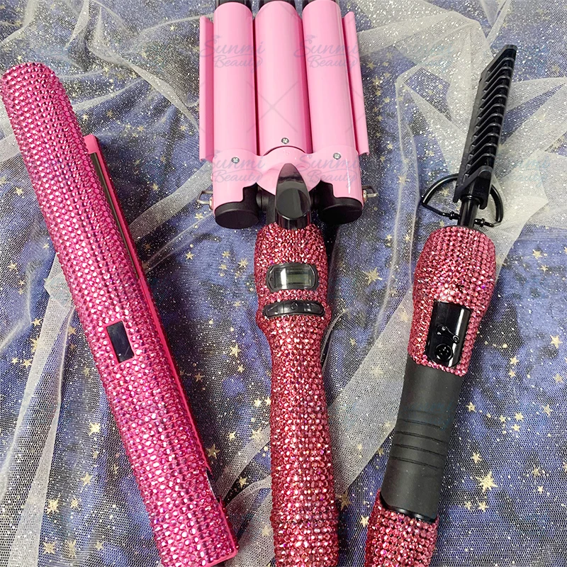 Private Label Fast Hair Straightener Pressing Electric Hot Comb Hot Tools Vendor bling hot comb electric