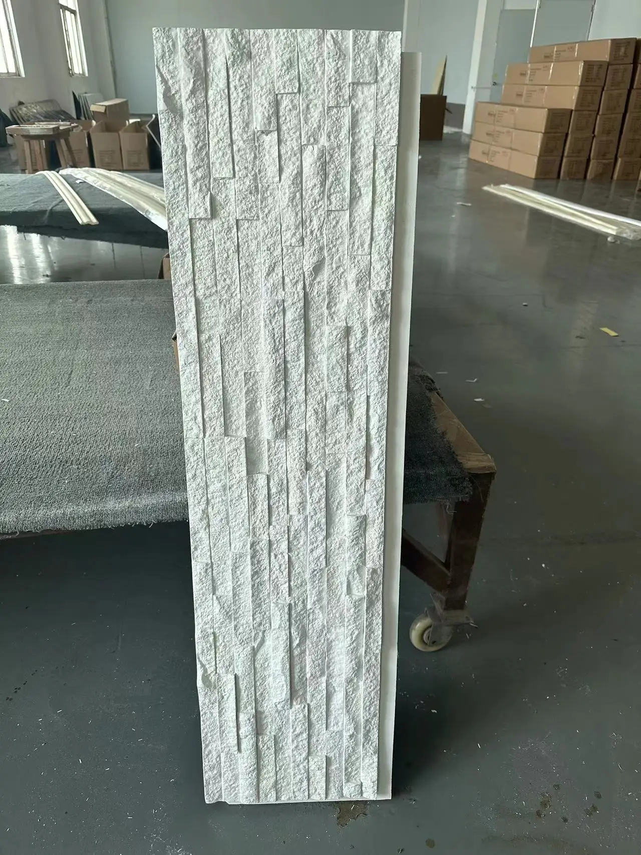 Commerce Fireproof Waterproof Anti-scratch Polyurethane Stone Cladding PU Decorative Wall Panel