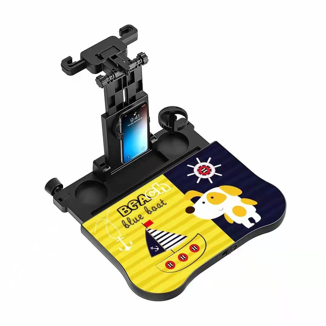 2022 New Trends Auto Backseat Storage Organizer Foldable Car Seat Back Protectors for kids with Car Seat Tray Tablet Holder