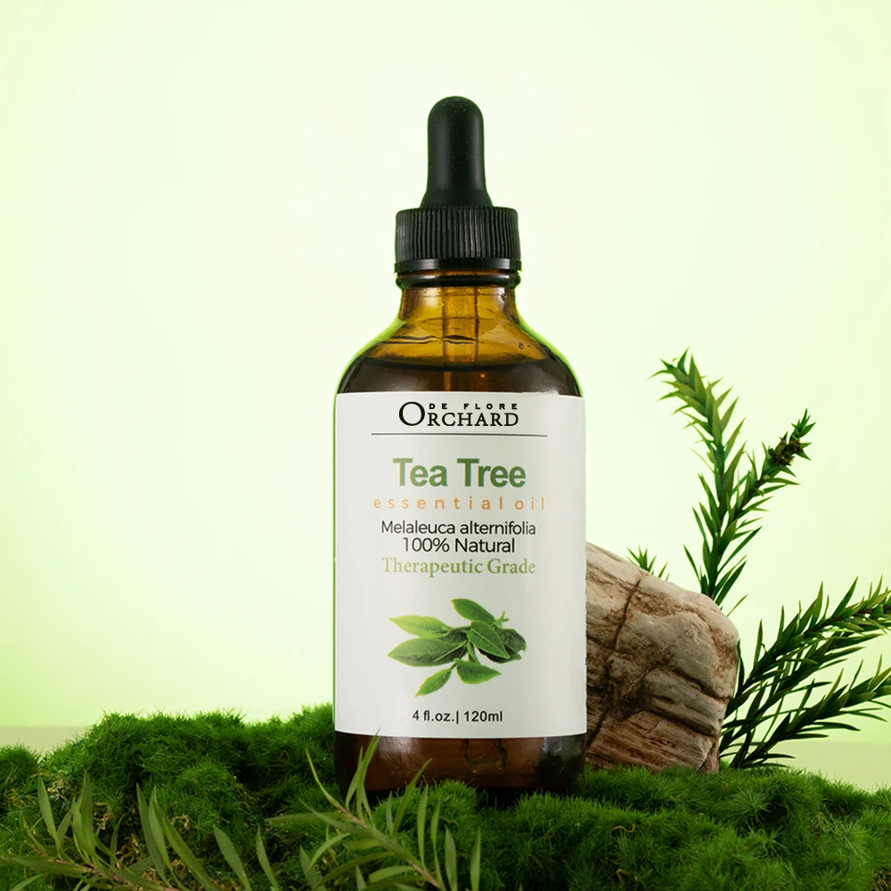 100% натуральное терапевтическое ароматерапевтическое эфирное масло для ухода за кожей чайного дерева