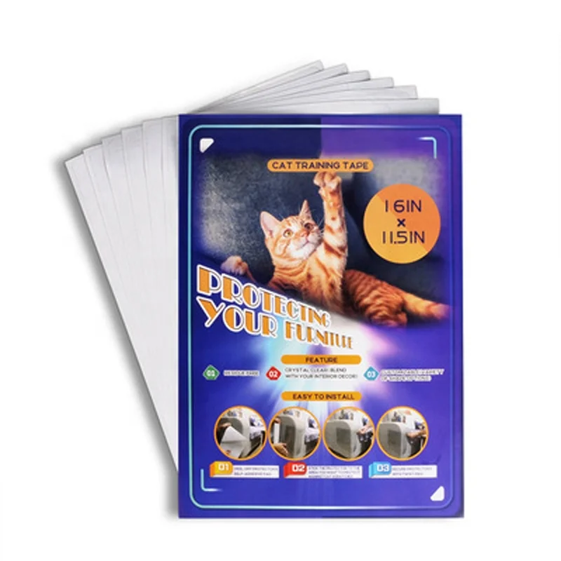 Factory Price Cat Dog Claw Training Deterrent Tape Cat Scratch Furniture Protector