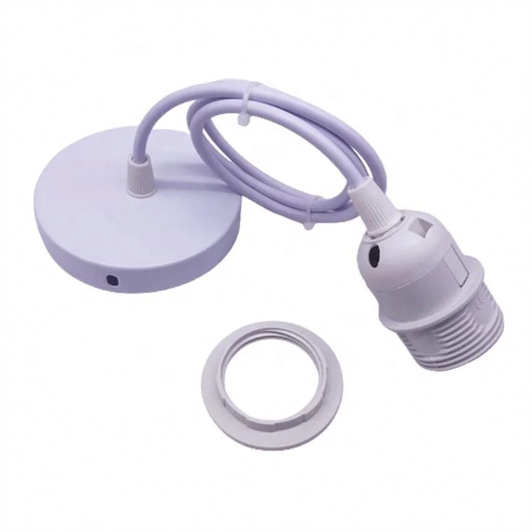 High Quality China Manufacturer Threaded Plastic Socket Pendant Light E27 Lamp Holder