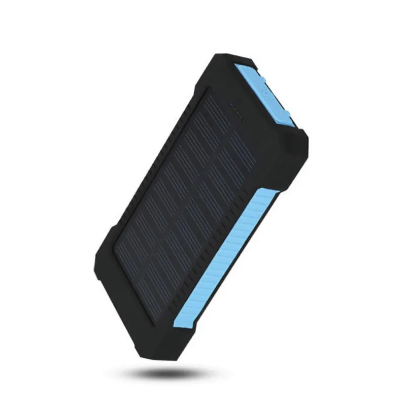 Camping 10000mah LED Light Power Bank Waterproof Solar charging Power Bank