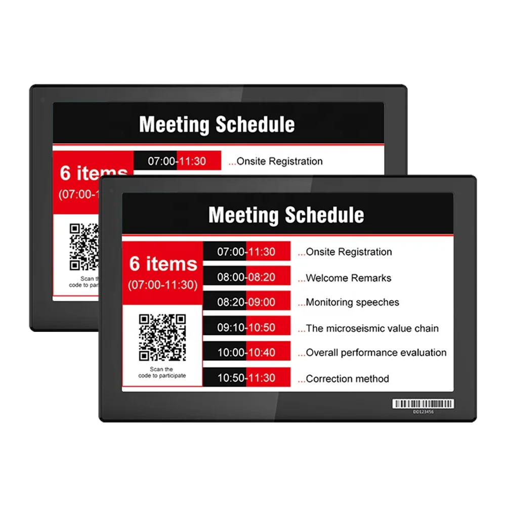 7,5 дюймовая черная электронная этикетка для полок YalaTech, знак для конференц-зала, цифровой ценник, ценник, этикетка eink