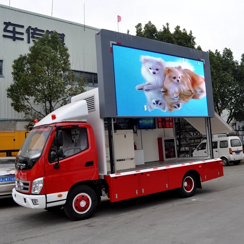 JCT 3360W Factory Price P3 P4 P5 outdoor advertising mobile led billboard truck/event led van