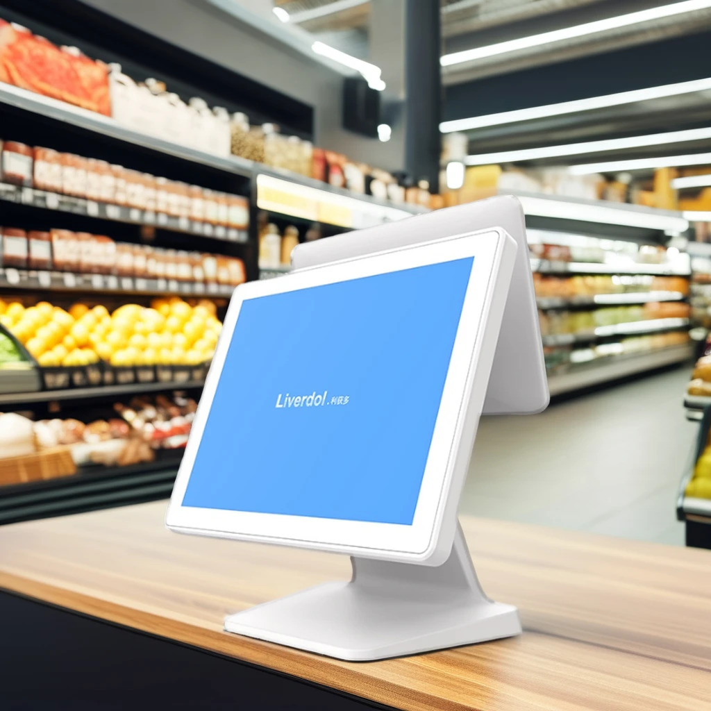 Restaurant Smart POS System White 15 Inch Touch Dual Screen All in One Windows Cash Register Billing POS Terminal for Retail