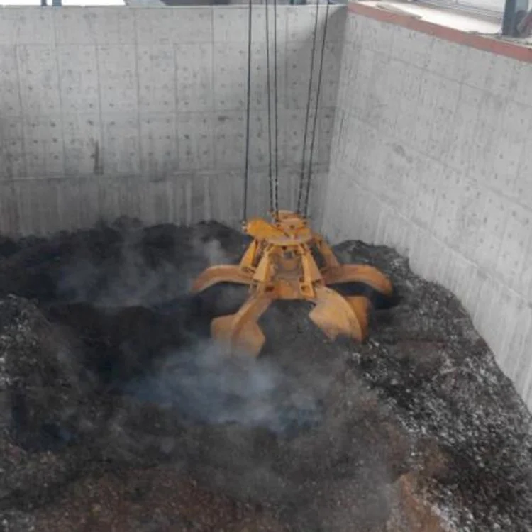 wholesale Custom waste garbage domestic waste electro hydraulic orange peel lotus grab