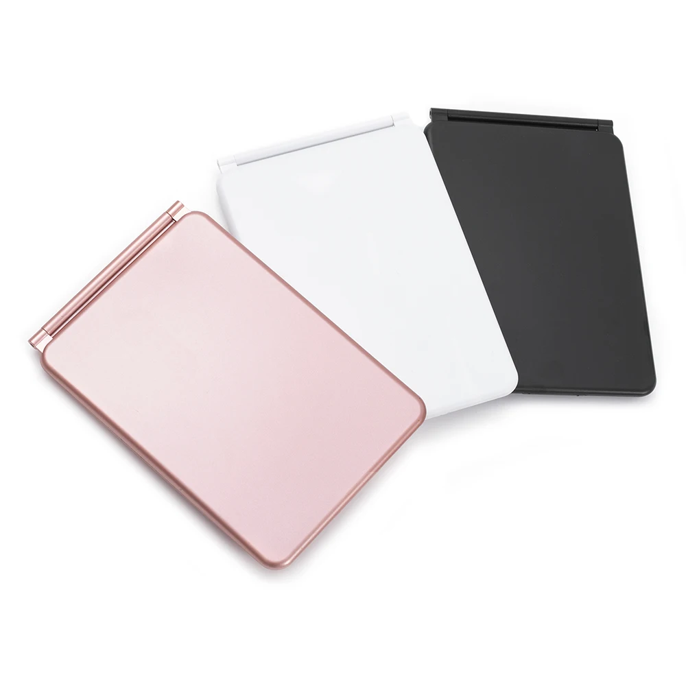 Portable Tabletop LED lighted Folded Flat Makeup Mirror USB support screen touch vanity mirror with LED