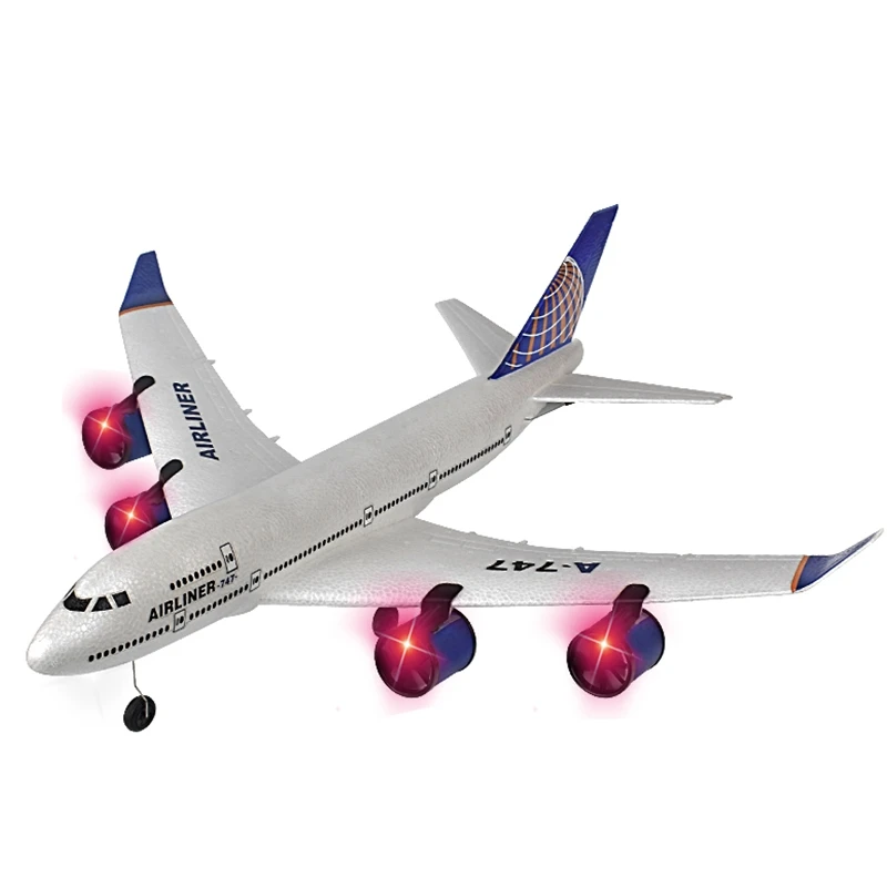 3CH Flying rc big remote control aircraft model glider foam air plane toy with light