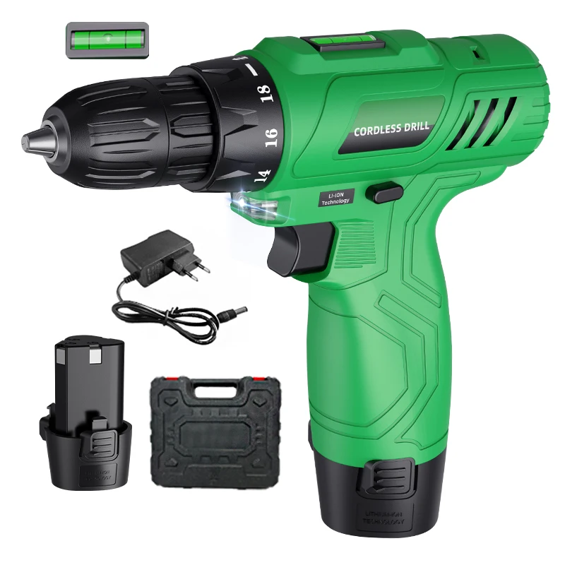 21v The Best Battery Cordless Electric Drill Power Drilling Machines Brushless Drill Tools Combo Set