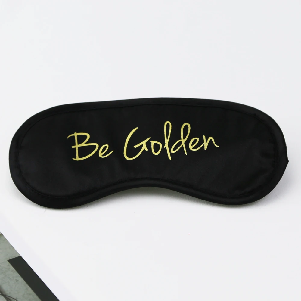 Personalized wholesale eye sleep mask sleeping exquisite quality silk eye mask with custom logo