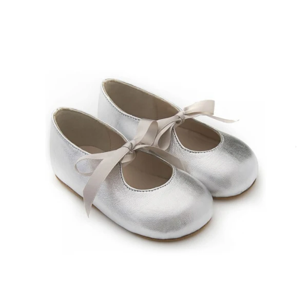 CHOOZII Wholesale Customized Breathable Leather Toddler Soft Sole Princess Baby Girl Mary Jane Shoes with Sweet Ribbon Bow