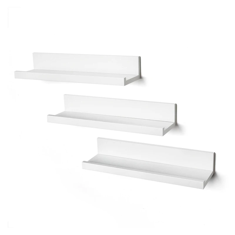 2020 Высокое качество дешевый набор из 3 плавающих деревянных современных настенных полок дизайн