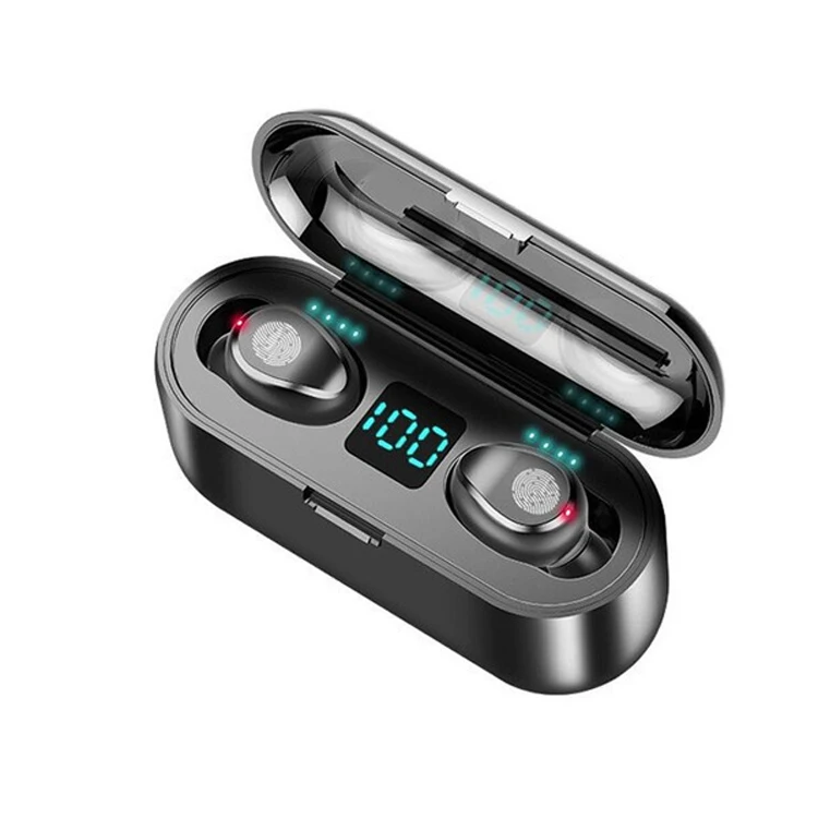 Upgraded F9 Wireless Earbuds Touch control Stereo earbud in-ear headphones Premium Sound with Deep Bass earphones headphones