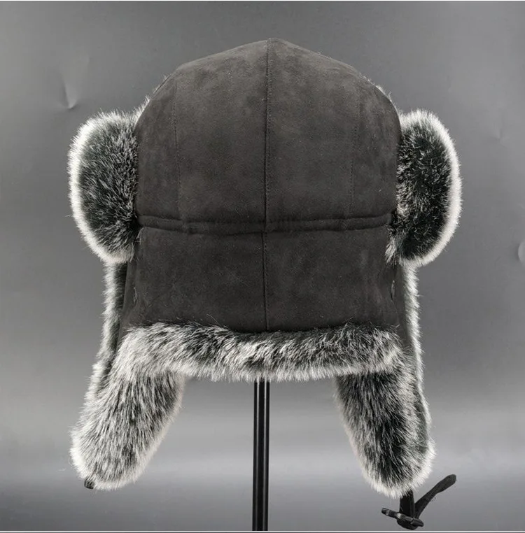FF2097 Russian Ushanka Eskimo Bomber Trooper Windproof Ski Hunting Cap Ear Flap Winter Hats Warm Winter Trapper Hat