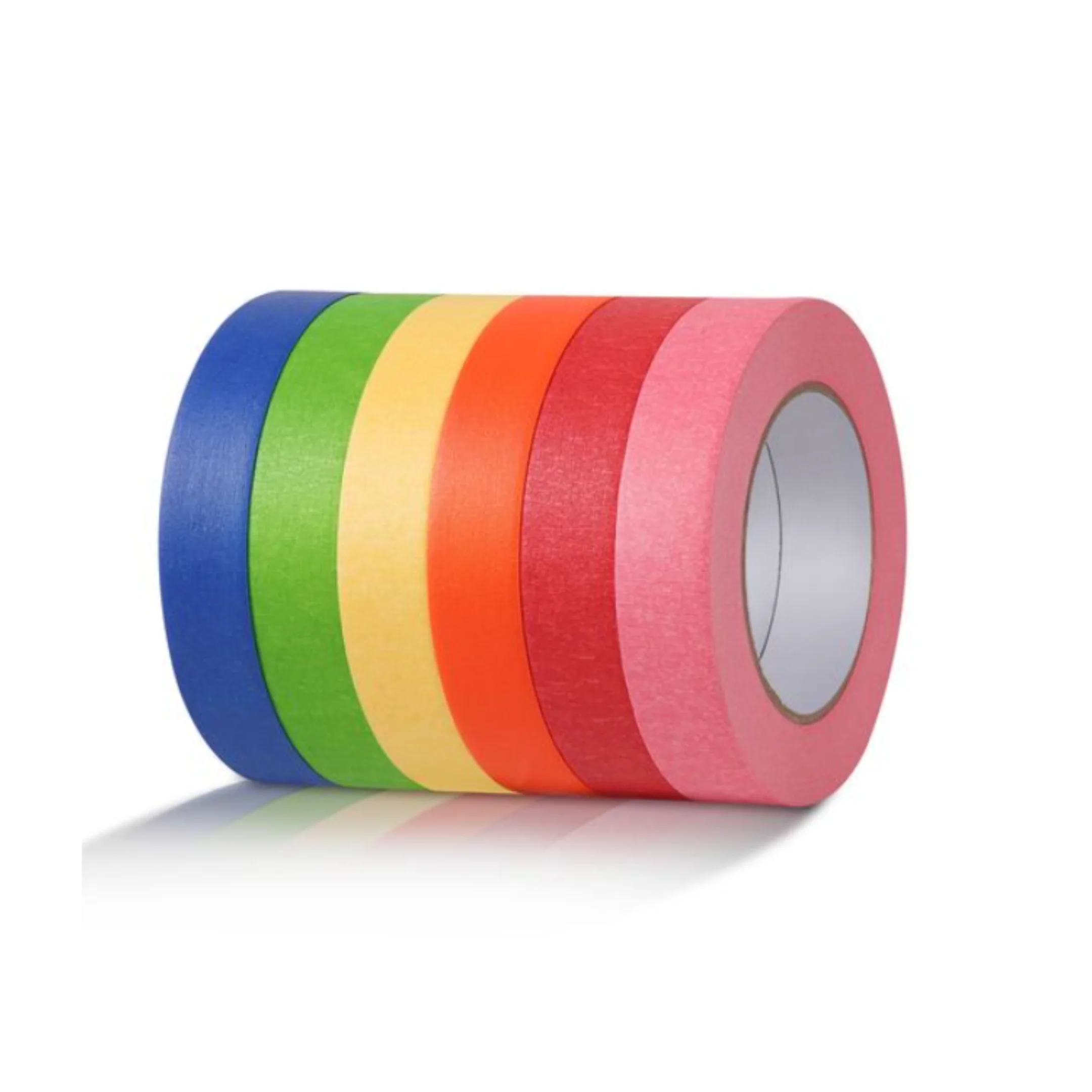 China Tape Factory High Quality Rubber Adhesive General Purpose Colored Masking Tape Crepe Paper Tape