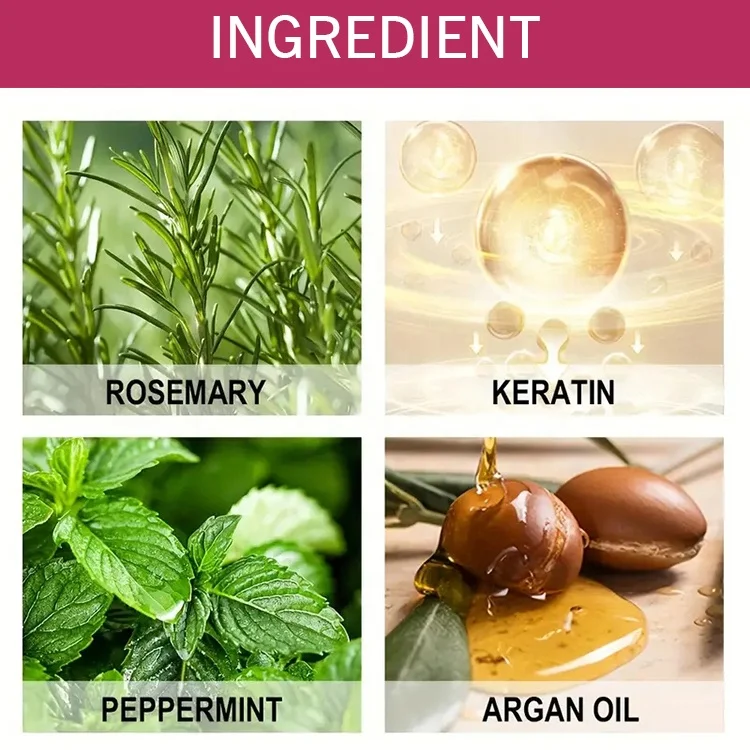 Professional Salon Rosemary Shampoo And Conditioner Set Hair Straightening Smooth Reduce Frizz Organic Biotin Hair Care Oil Mask