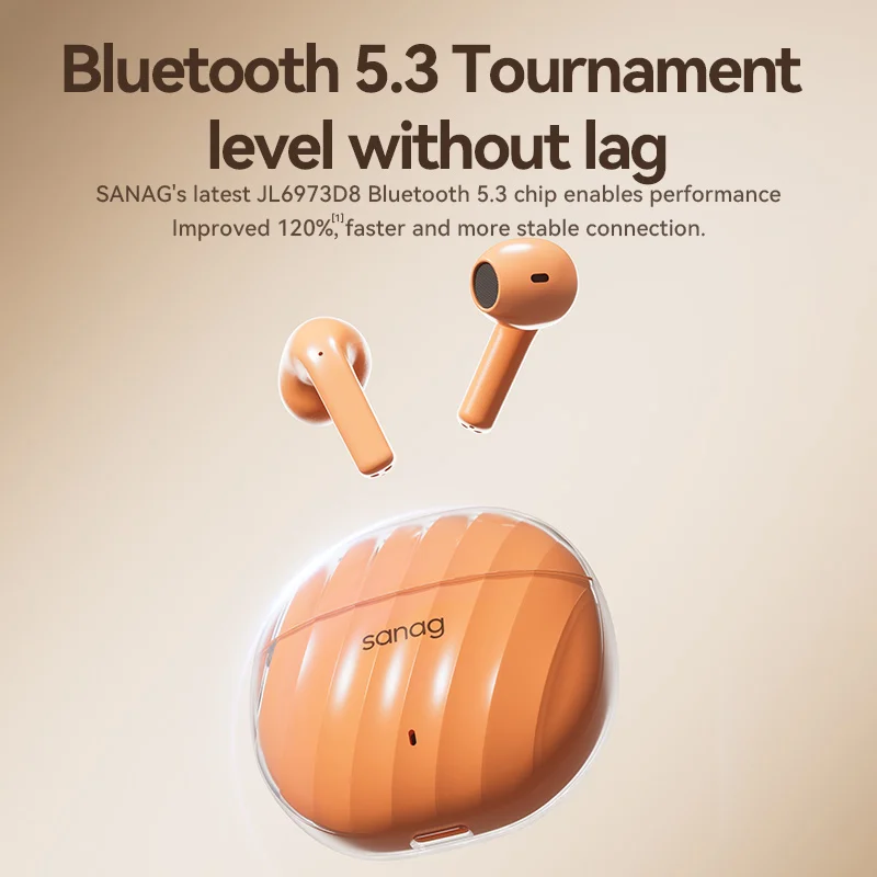 Sanag T40s Pro Wireless TWS Audifonos Earphones Bt 5.3 Tws Bluetooth Earbuds