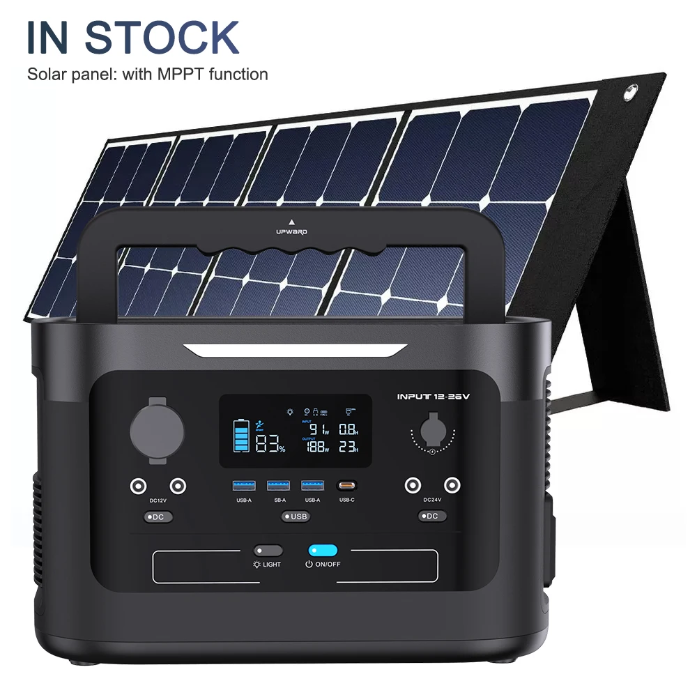 solar 1kw 1000w Rechargeable Generator Solar Battery Power Bank Portable Power Station for outdoor camping