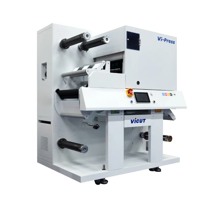 Vi-Press rotary digital vinyl printing machine auto feeding label printer machine auto laminating label printing machine
