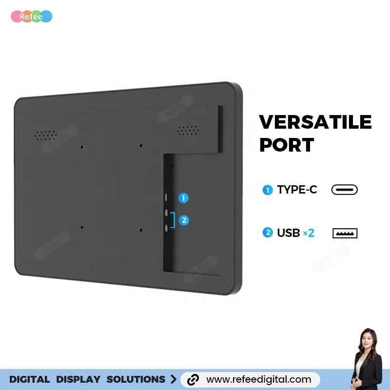 Hair Salon Media Player Advertising Display Wall Mounted Digital Menu Boards Commercial Tablet LCD Display