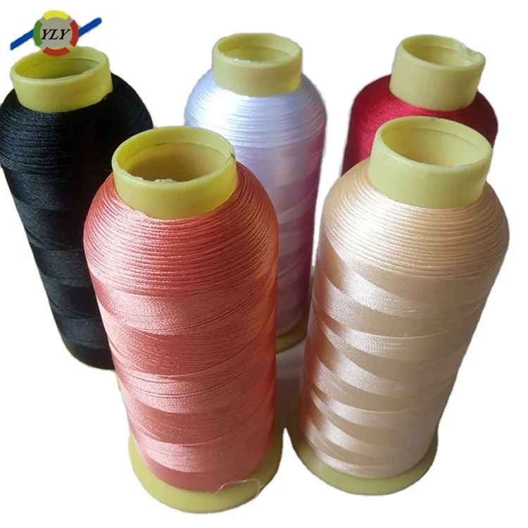 Embroidery Thread 100% Polyester Filament Yarn Sustainable Polyester Stitching Dresses Quilting Embroidery Thread