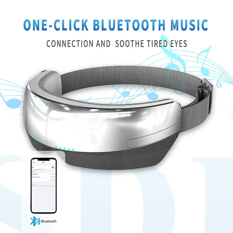 Air Pressure Relaxing Therapy Wireless Vibrating   Kneading Heating Smart Eye Massager for eye strains Migraine Relief Mask