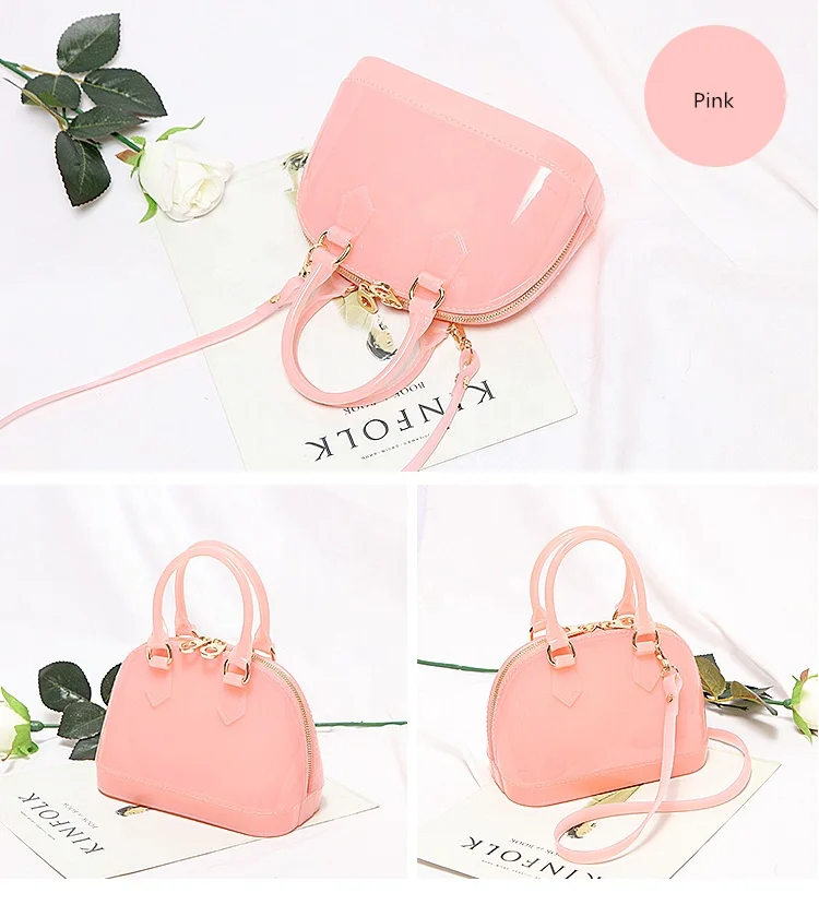 
Wholesale girls candy jelly bags kids cute summer Messenger Shell Bag 