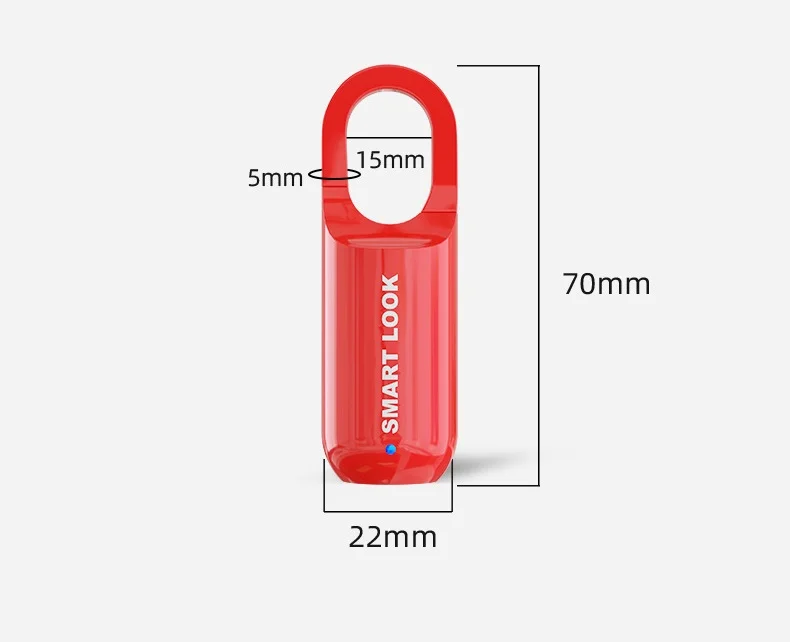 Мини-замок с отпечатками пальцев USB БЕСКЛЮЧЕВОЙ замок для багажа электронный умный биометрический дверной быстрая разблокировка путешествий