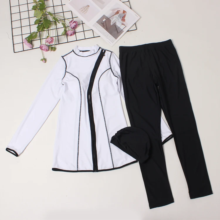 Angle Luna 2022 New lady gentle black and white stitching Muslim new custom