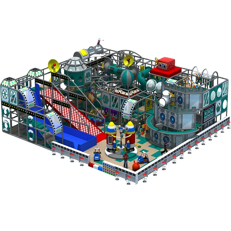 Vasia Indoor Amusement Robot Theme Park Slides Equipment Playground For Entertainment