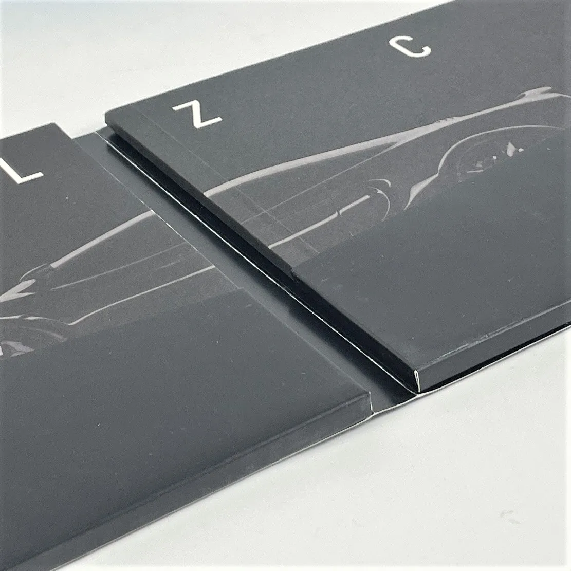 Custom Black Booklet Case with Matte Finish and Spot UV for Corporate Promotion Exhibitions Meetings and Marketing Gifts