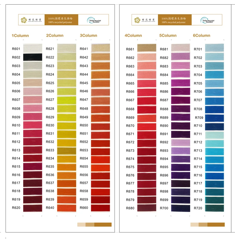 Вышивальная нить из переработанного полиэстера марки Sakura