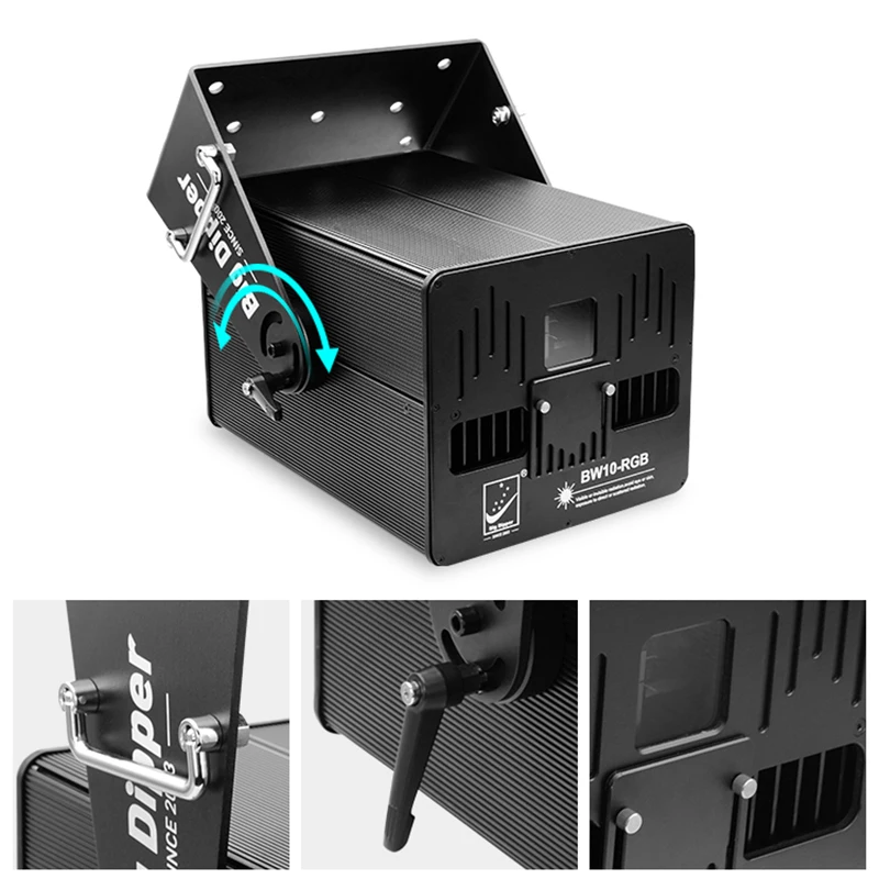 Big dipper B10W RGB laser light show system christmas outdoor laser stage lighting 10w waterproof full color animation laser
