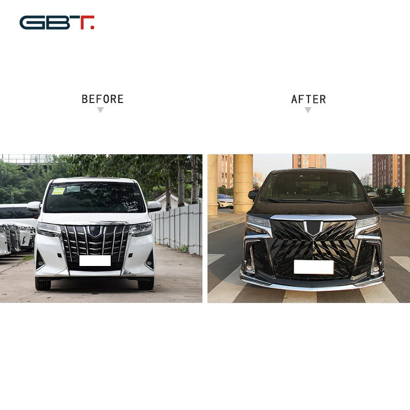 GBT Factory Direct Modification Part car body kits for Toyota alphard upgrade wald bodykit include grille restyle body kit alphard 30