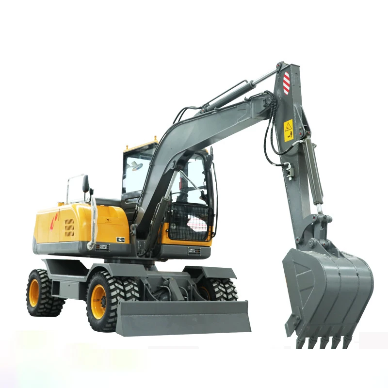 Small Wheeled Excavator For New Construction Wheel Excavation Of Mountainous Land Tire Excavator For Road Construction