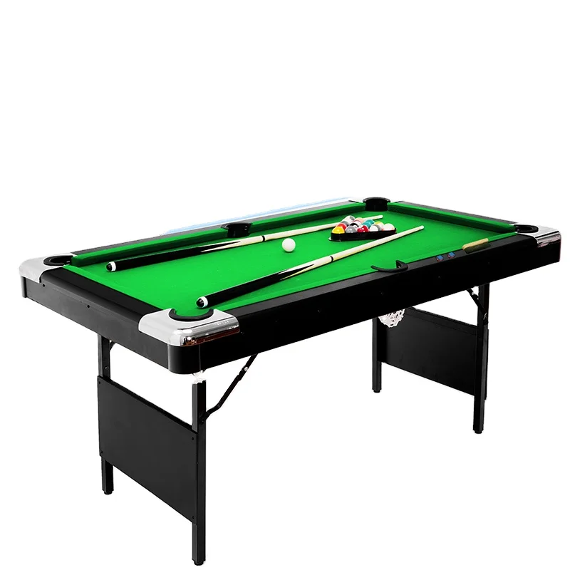 2024 Modern 4-in-1 Multifunctional Snooker & Billiard Table with Mini Pool Solid Wood Legs and Slate Cushion for Home Use